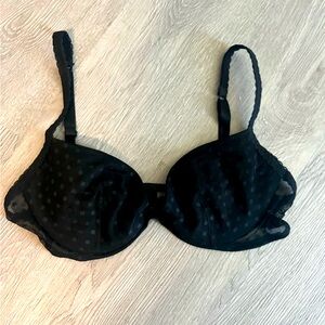 La Perla Demi bra in black with lace detail